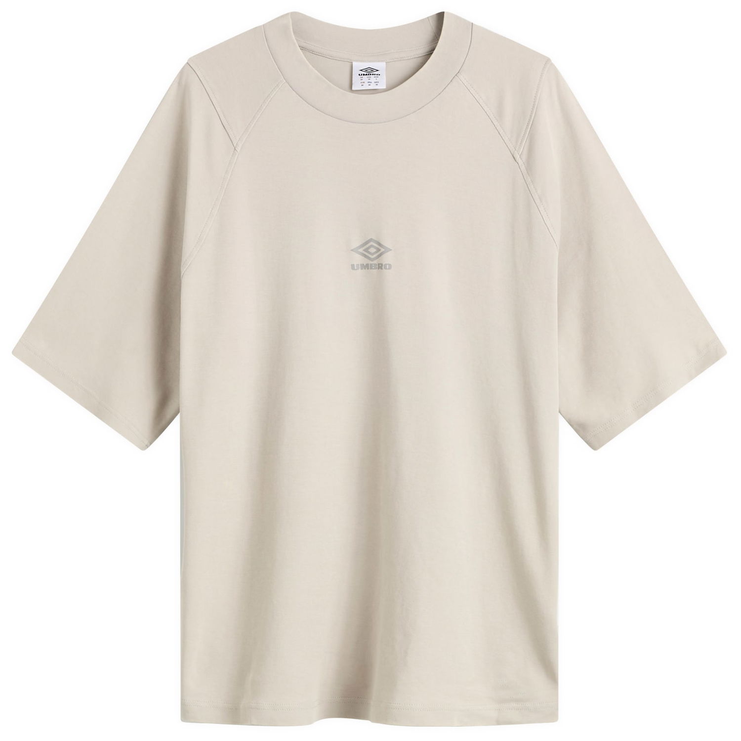 Tričko Umbro Washed High Neck Boxy T-Shirt, Size Small Béžová | 66637U-MRY, 0