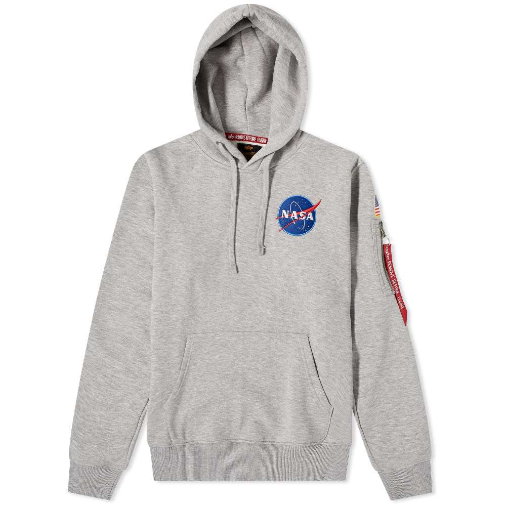 Mikina Alpha Industries Space Shuttle Hoody Šedá | 178317-17, 0