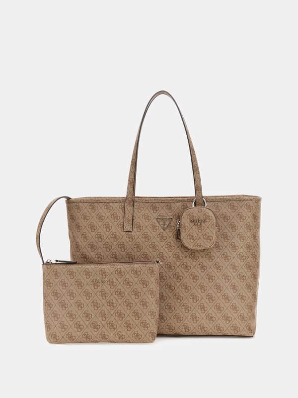 Tote bag GUESS Logo Tote Bag With Pouch Hnedá | HWSL9006240, 0