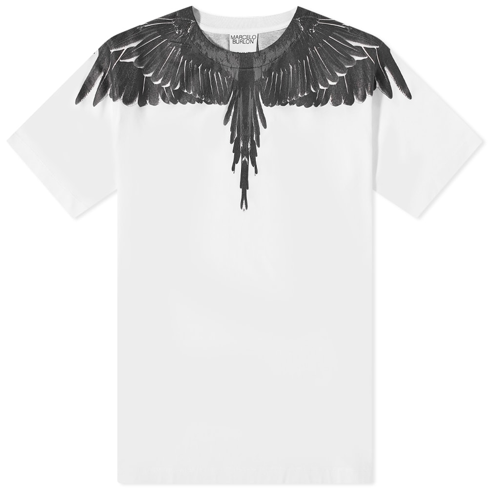 Tričko Marcelo Burlon Icons Wings Tee Biela | CMAA018C99JER0010110, 0