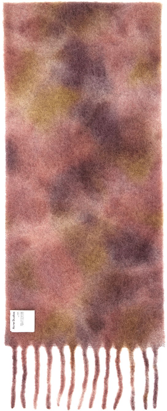 Oblečenie Acne Studios Burgundy & Purple Tie-Dye Scarf Vínová | CA0284-, 1