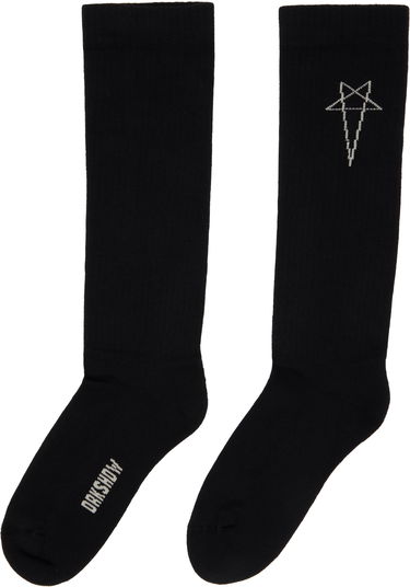 Ponožky Rick Owens DRKSHDW Concordians Pentagram Knee High Socks Čierna | DA02E7468 SOCKC, 1