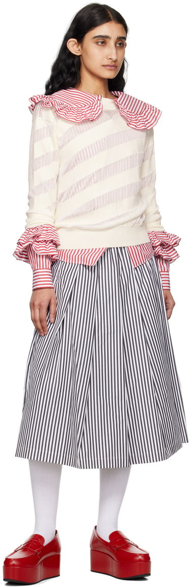 Sukňa Comme des Garçons Comme des Garçons Girl Striped Midi Skirt Rôznofarebný | NM-S006-051, 3