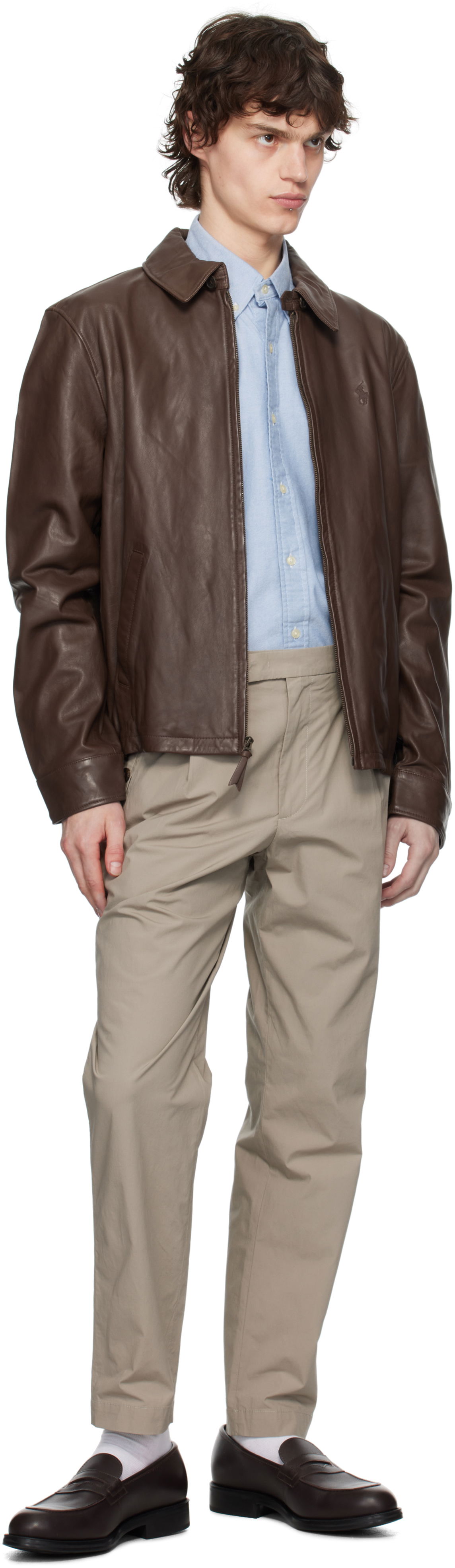 Polo Ralph Lauren Zip Leather Jacket