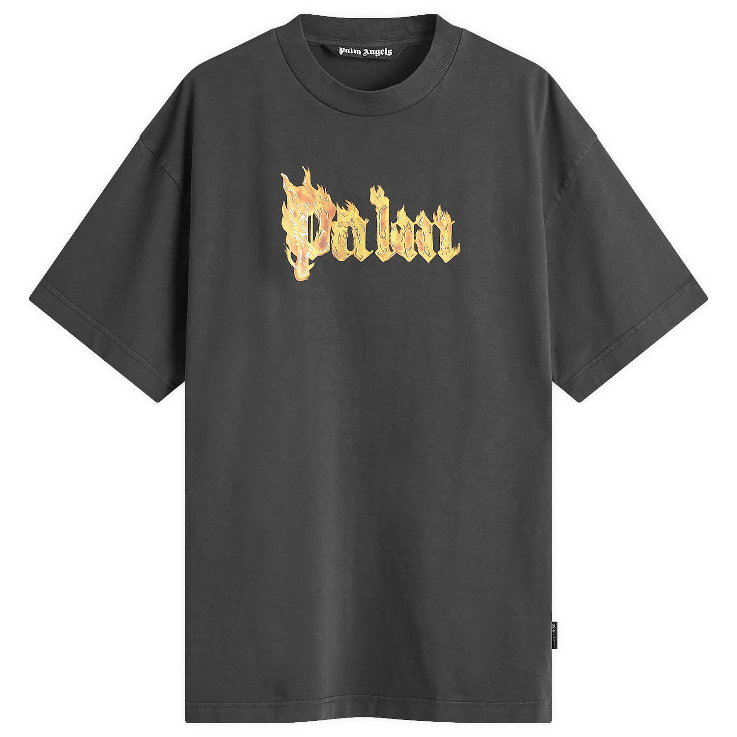 Tričko Palm Angels Burning Logo T-Shirt Čierna | PMAA001F24JER0091076, 0