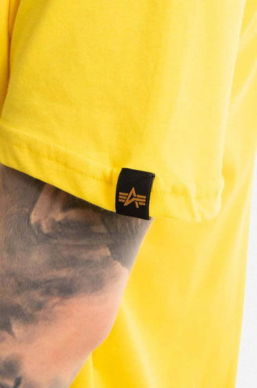 Tričko Alpha Industries Alpha Industries Basic T-Shirt Žltá | 100501.465, 4