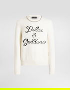 Dolce & Gabbana Wool Pullover with Crystal Embellishment