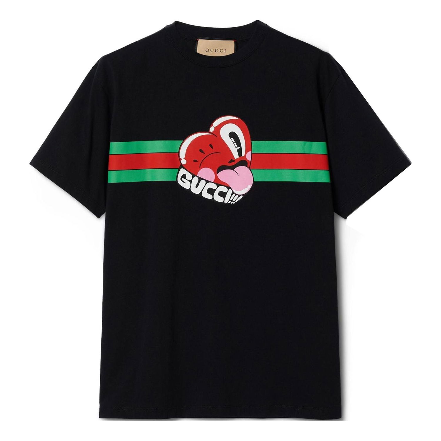 Tričko Gucci Graphic Cotton T-Shirt Čierna | 785345-XJGIJ-1868, 0