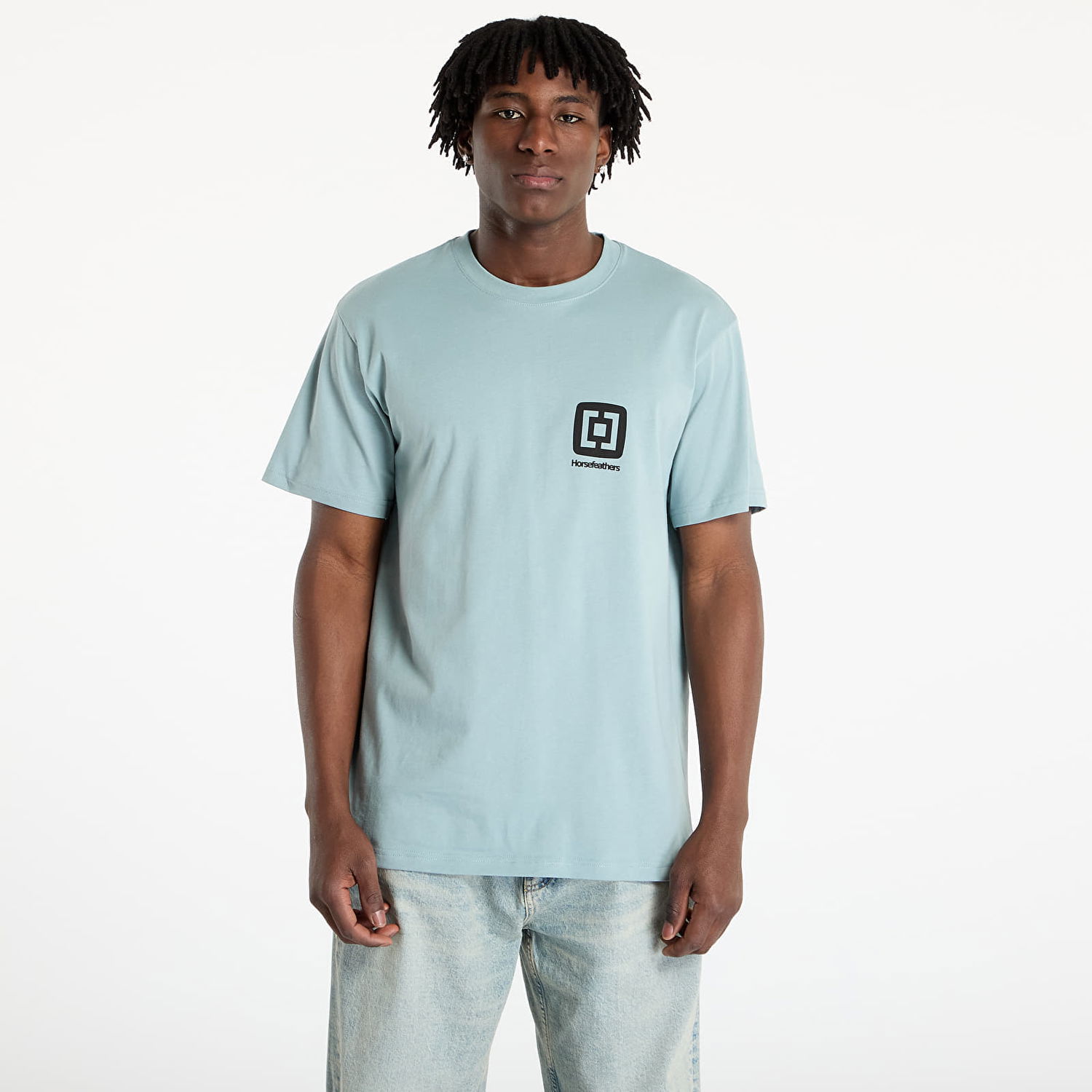 Tričko Horsefeathers Horsefeathers Mini Logo T-Shirt Modrá | SM1350B, 0