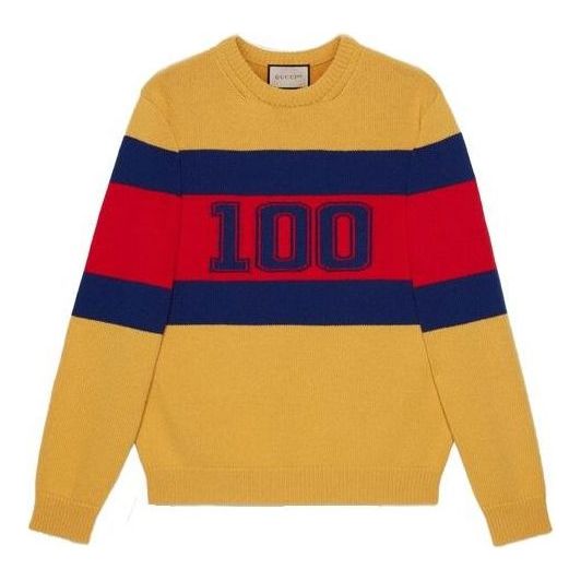 Sveter Gucci Gucci 100 Wool Sweater Žltá | 676393-XKB43-7123