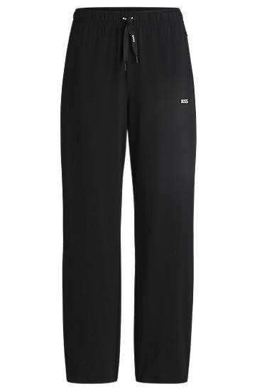 Tepláky BOSS Stretch-Cotton Lounge Pants with Logo Cords Čierna | 50520148