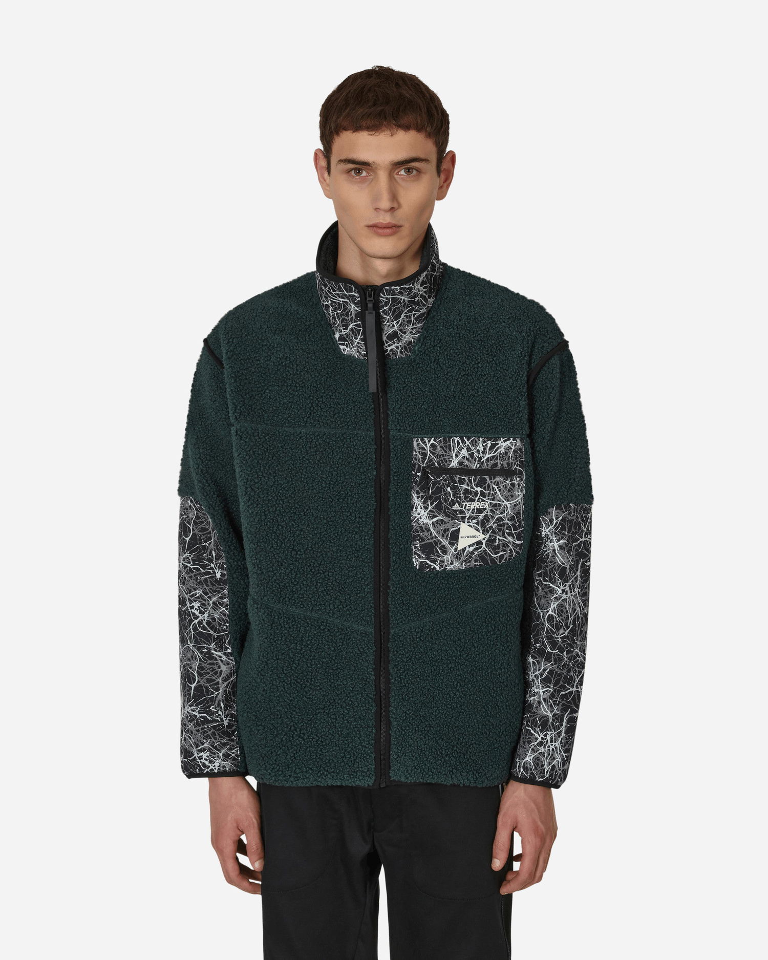 Bunda adidas Originals and wander x Terrex Fleece Jacket Zelené | HN6937, 0