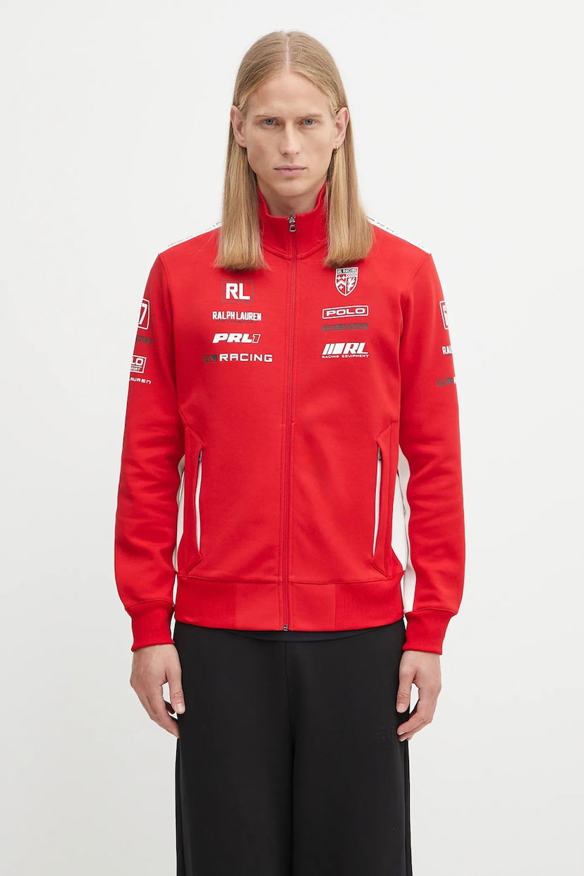 Mikina Polo by Ralph Lauren Polo Ralph Lauren Racing Full Zip Track Jacket Červená | 710972343