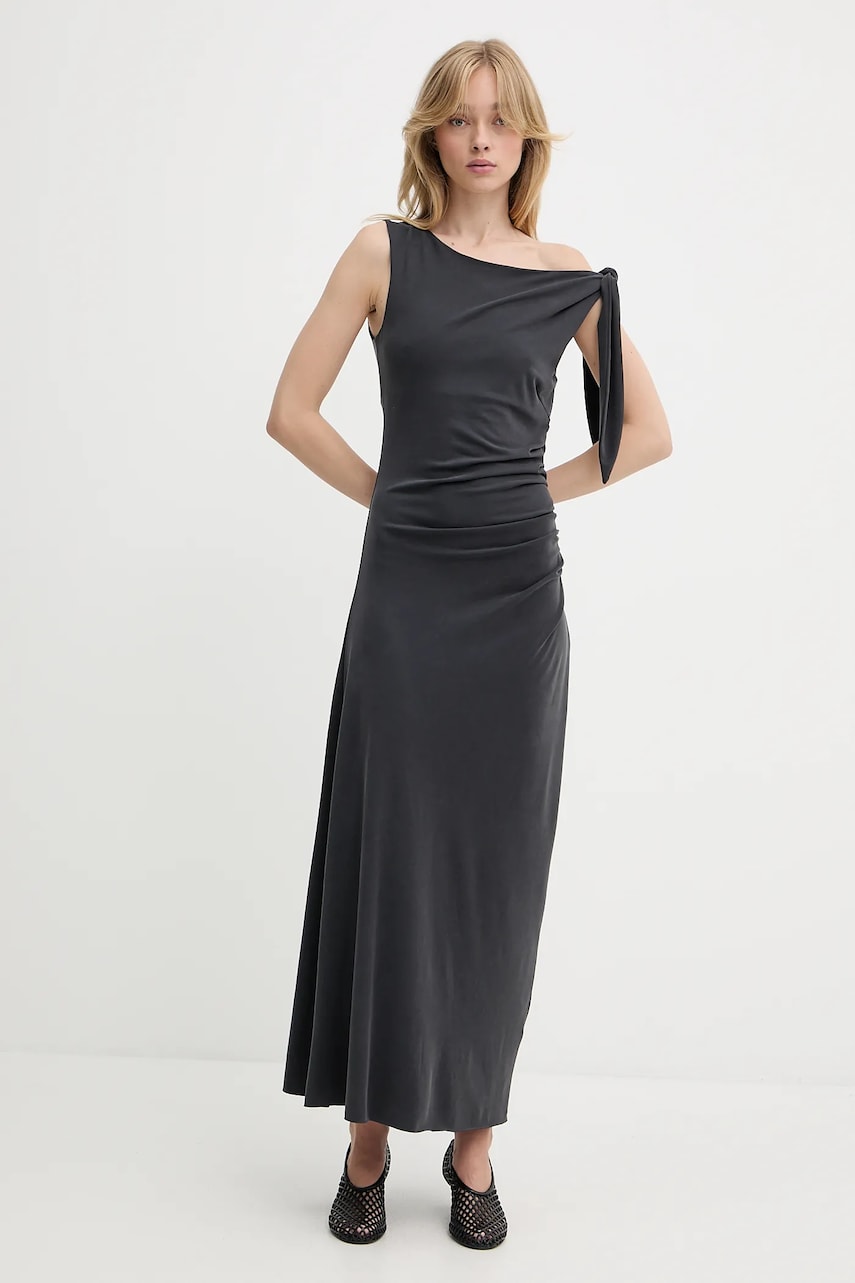 Šaty Samsoe Samsoe Samsoe Samsoe SASUS Maxi Dress Šedá | F25200039, 1