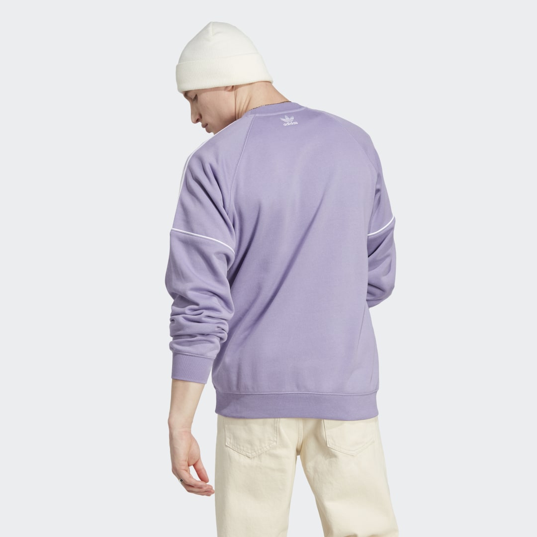 Mikina adidas Originals Rekive Crew Sweatshirt Fialová | HR8581, 1