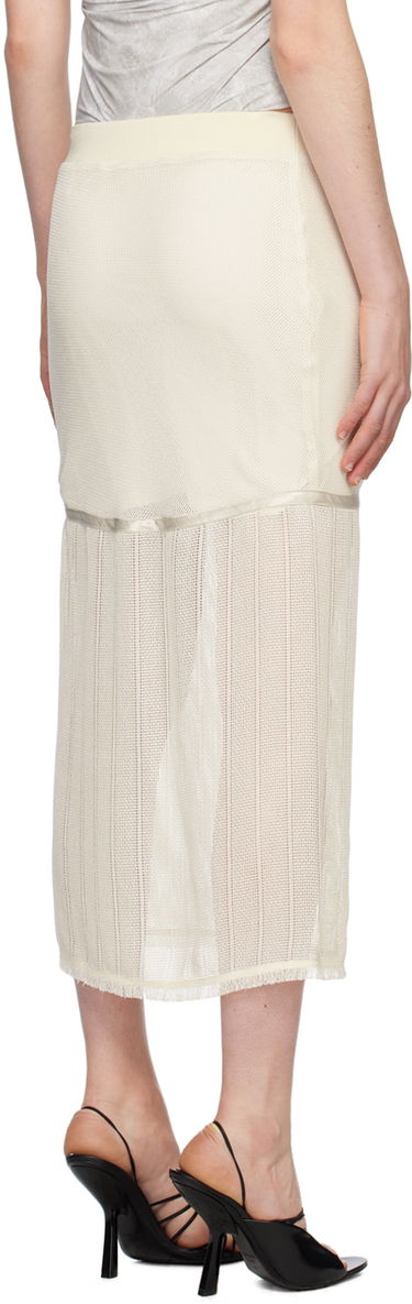 Sukňa Helmut Lang Helmut Lang Tiered Midi Skirt Béžová | N04HW303, 2