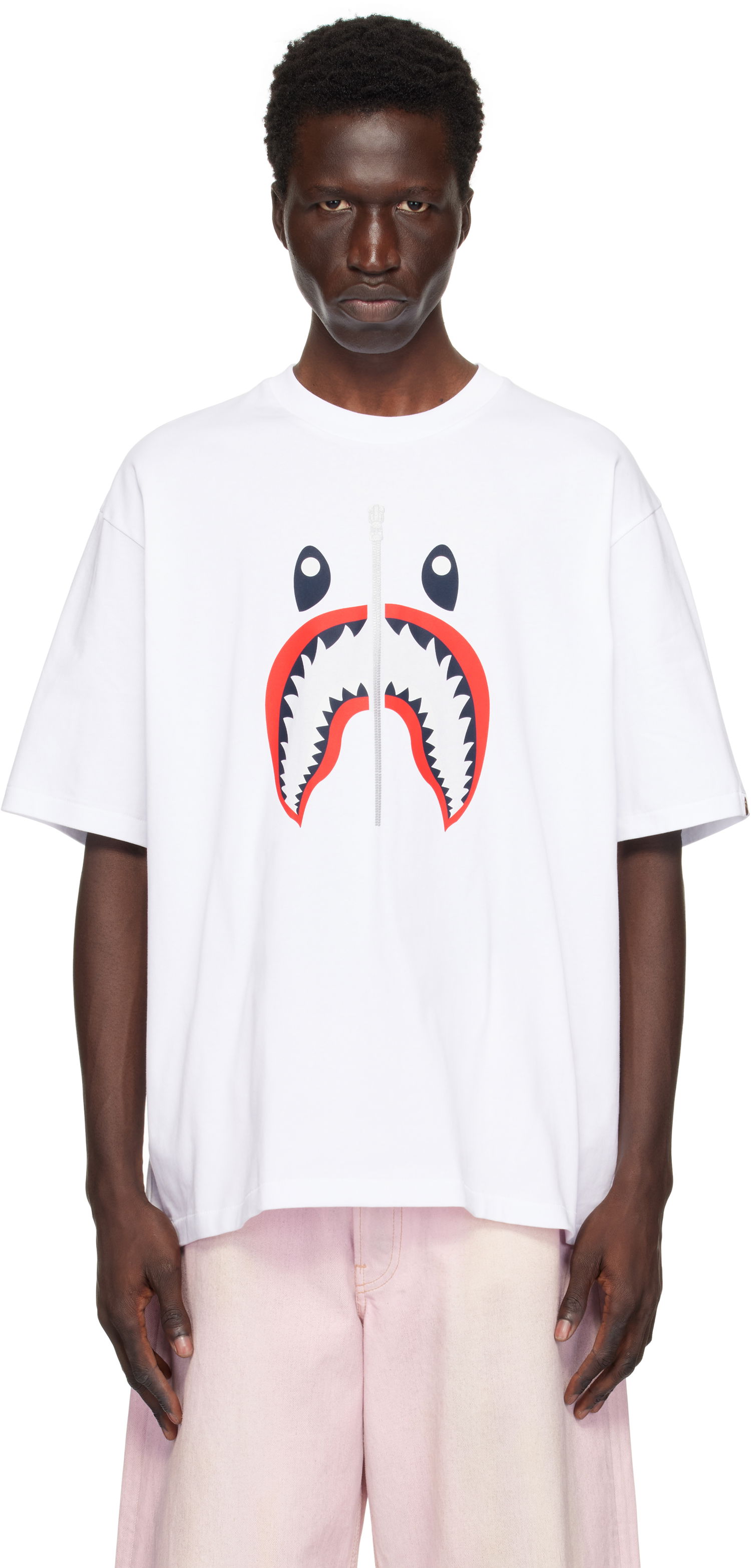Tričko BAPE Shark Graphic T-Shirt Biela | 001TEK701303M, 0
