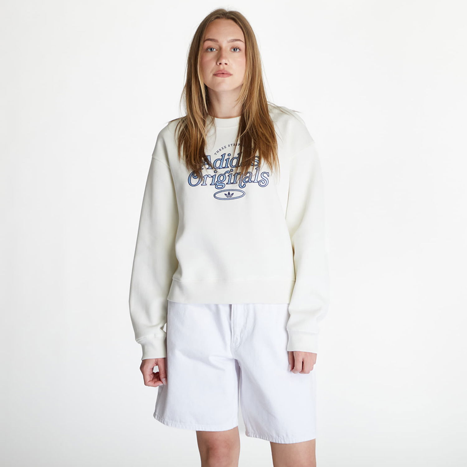 Mikina adidas Originals Graphics Sweatshirt Off White Biela | IR7474, 0