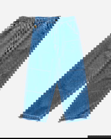 Cargo nohavice Carhartt WIP Double Knee Stone Washed Pants Modrá | A242055 106, 1