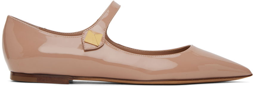 Tenisky a topánky Valentino Garavani Beige Tiptoe Ballerina Flats Béžová | 2W2S0GC3ERU, 0