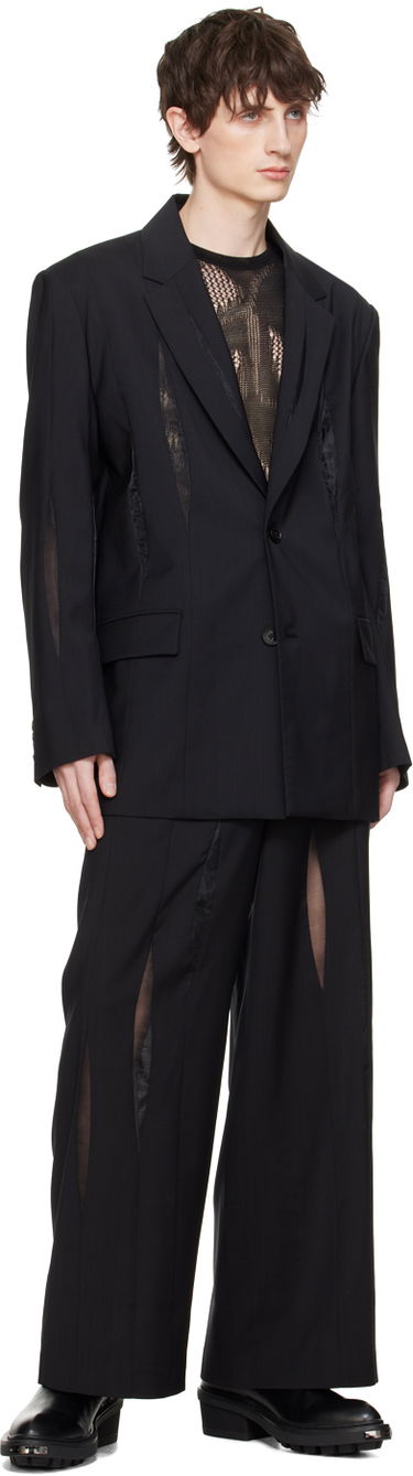 Kabáty Feng Chen Wang Feng Chen Wang Paneled Blazer Čierna | FMS17JK04, 3