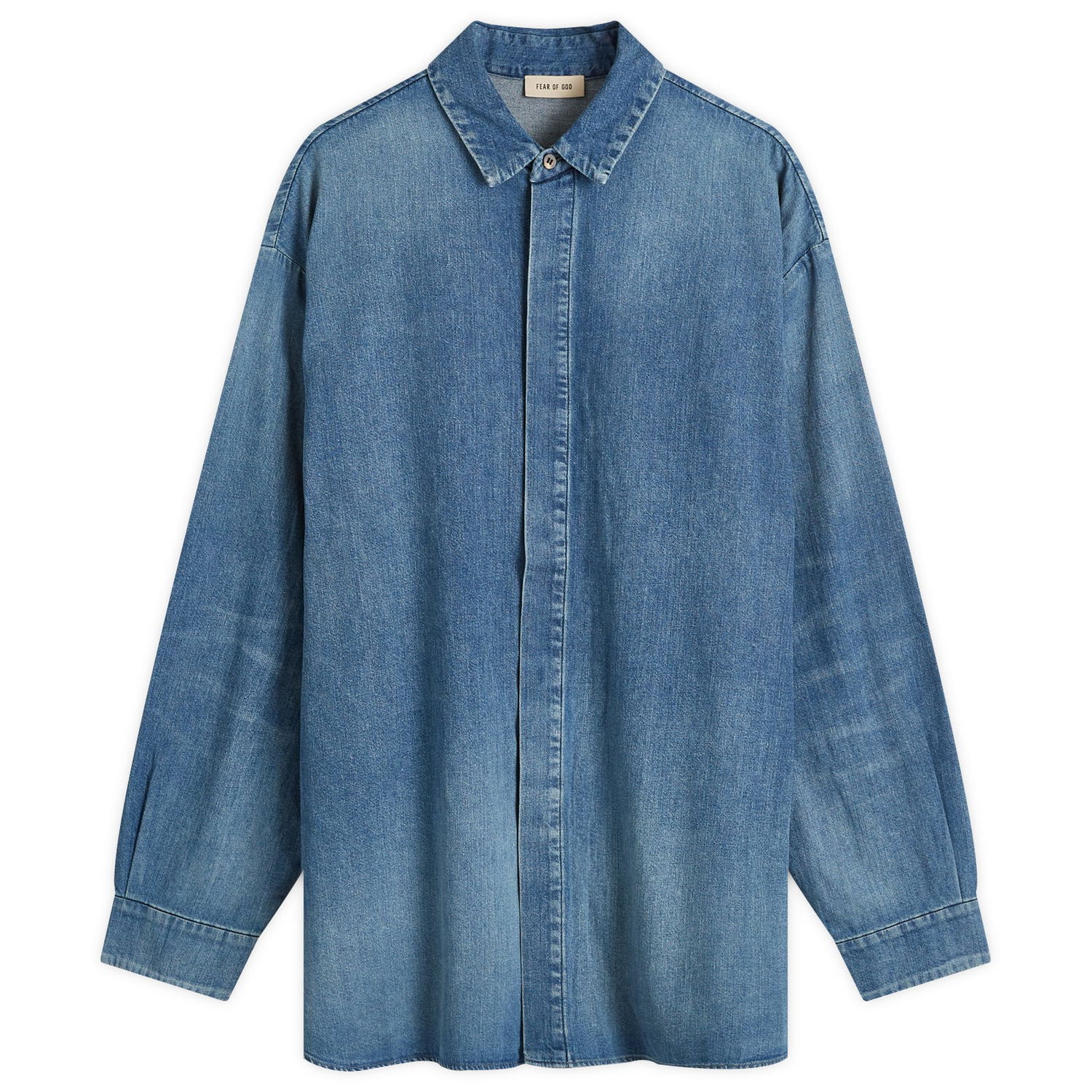 Košeľa Fear of God Shirt Large Modrá | FG24FW50-1018DNM-436, 0