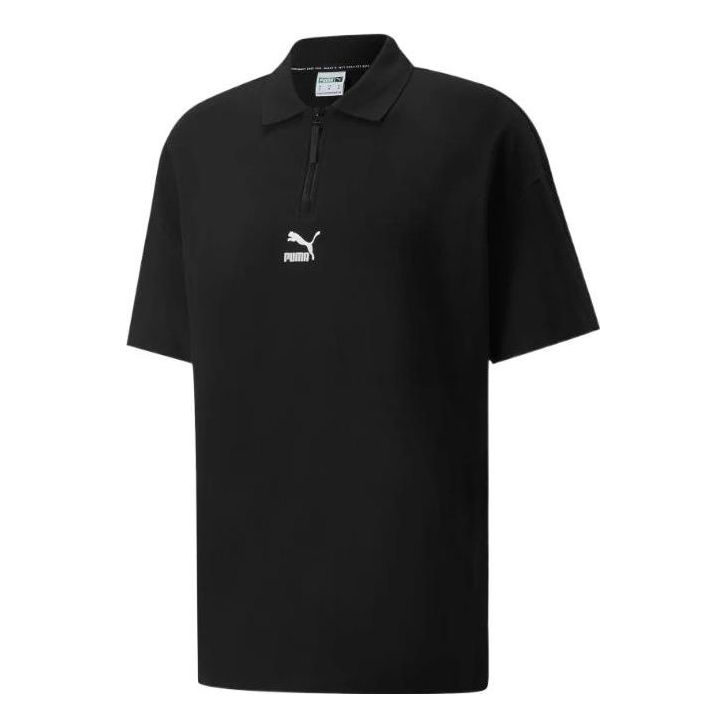 Polo tričko Puma Logo Polo Shirt Čierna | 535271-01, 0