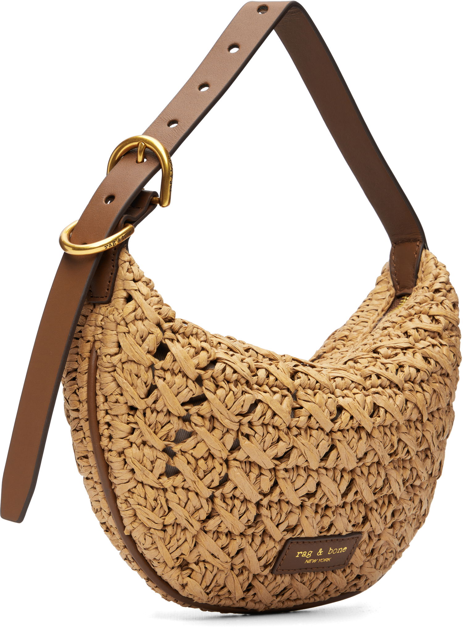 Taška cez rameno rag & bone Rag & Bone Mercer Small Raffia Shoulder Bag Béžová | RF100901, 1