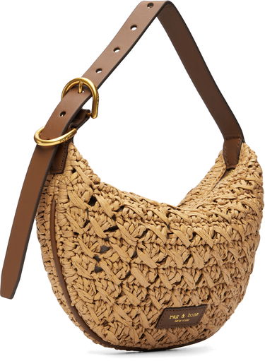 Taška cez rameno rag & bone Rag & Bone Mercer Small Raffia Shoulder Bag Béžová | RF100901, 1