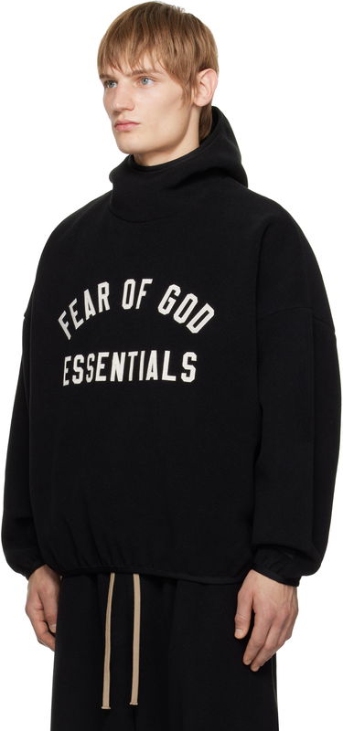 Mikina Fear of God Fear of God ESSENTIALS Brushed Hoodie Čierna | 202HO246410F, 3