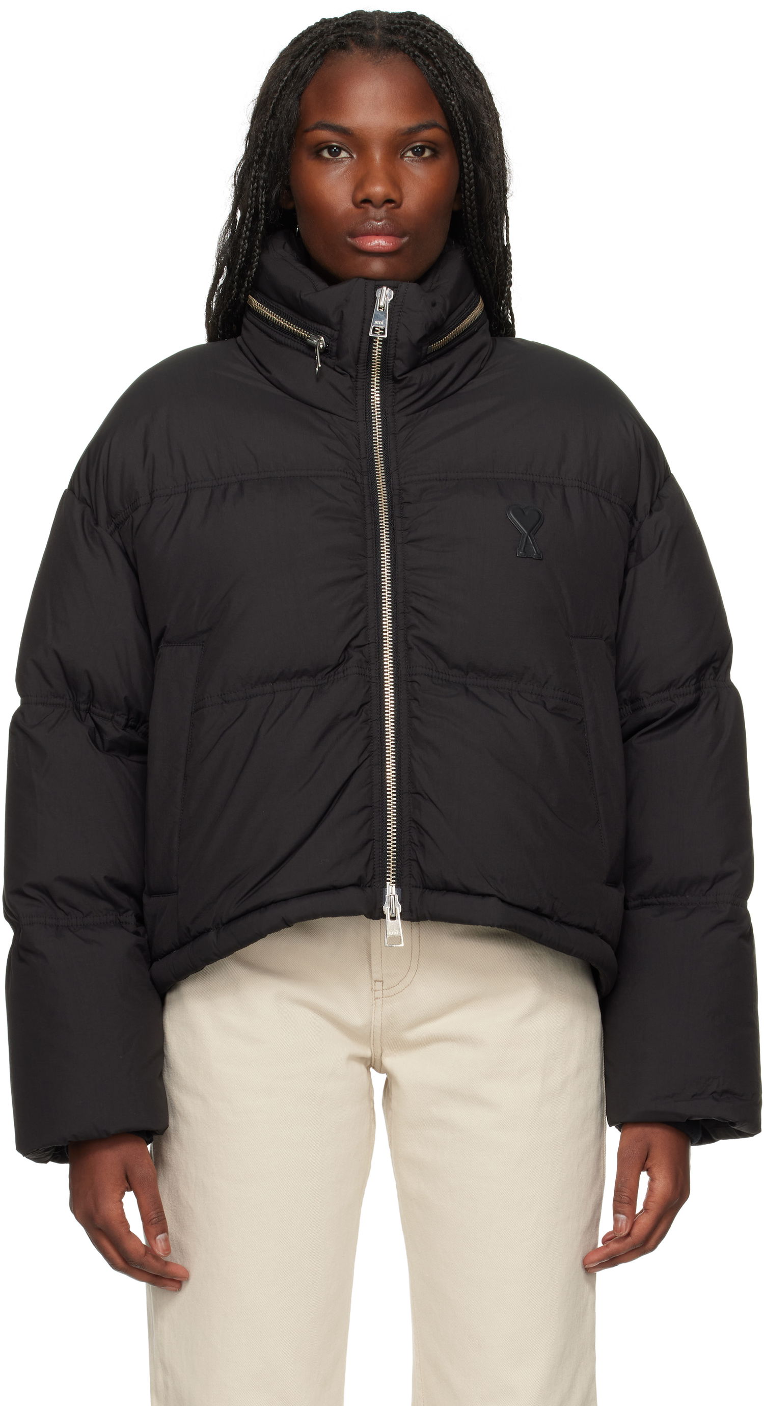 Prešívaná bunda AMI Puffer Jacket Down Čierna | FJK413.PA0009, 0