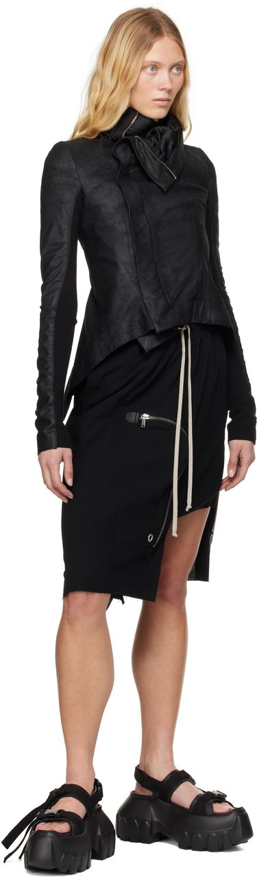 Šortky Rick Owens Rick Owens Black Hollywood Dracca Midi Skirt Čierna | RP01E7341 WLP, 3