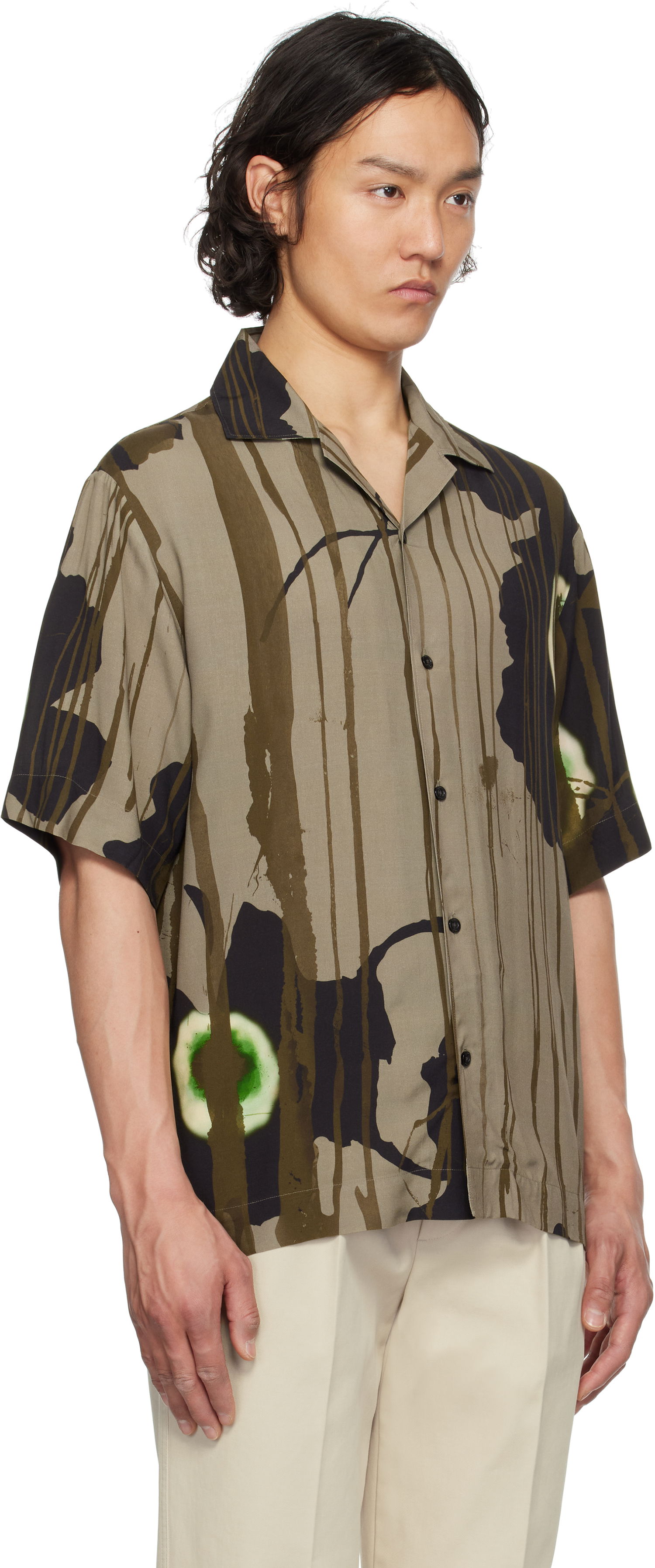 Košeľa BOSS HUGO Floral Print Shirt Hnedá | 50539329, 1