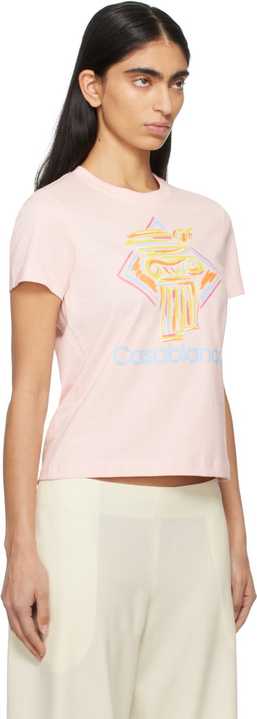 Tričko Casablanca Diamond Column Graphic T-Shirt Ružová | WPS25-JTS-020-01, 1