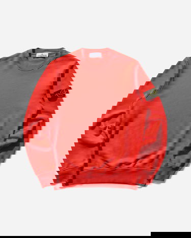 Mikina Stone Island Garment Dyed Crewneck Sweatshirt Červená | K1S15-6100044-S0051 V008A, 0