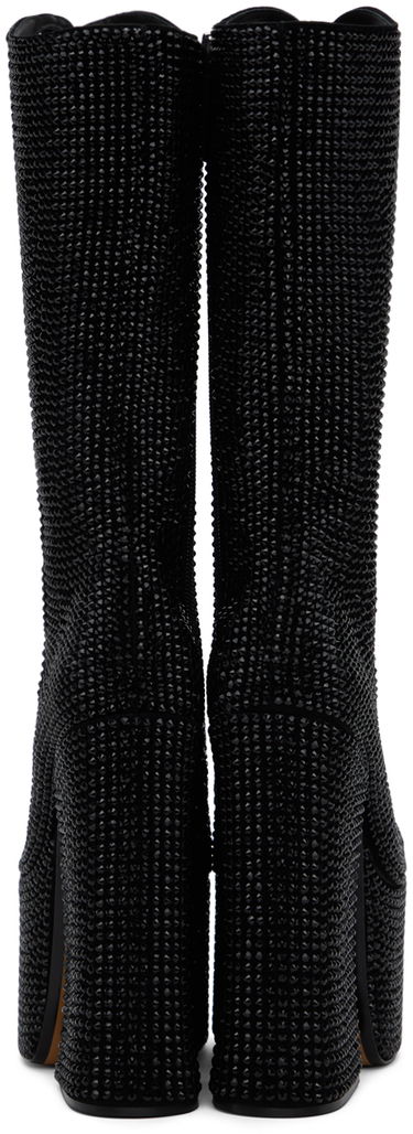 Starostlivosť o obuv Marc Jacobs Marc Jacobs 'The Rhinestone Kiki' Knee-High Platform Boots Čierna | 2P4FBO001F19, 1