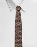 Dolce & Gabbana Silk Jacquard Tie with DG Logo and Micro-designs