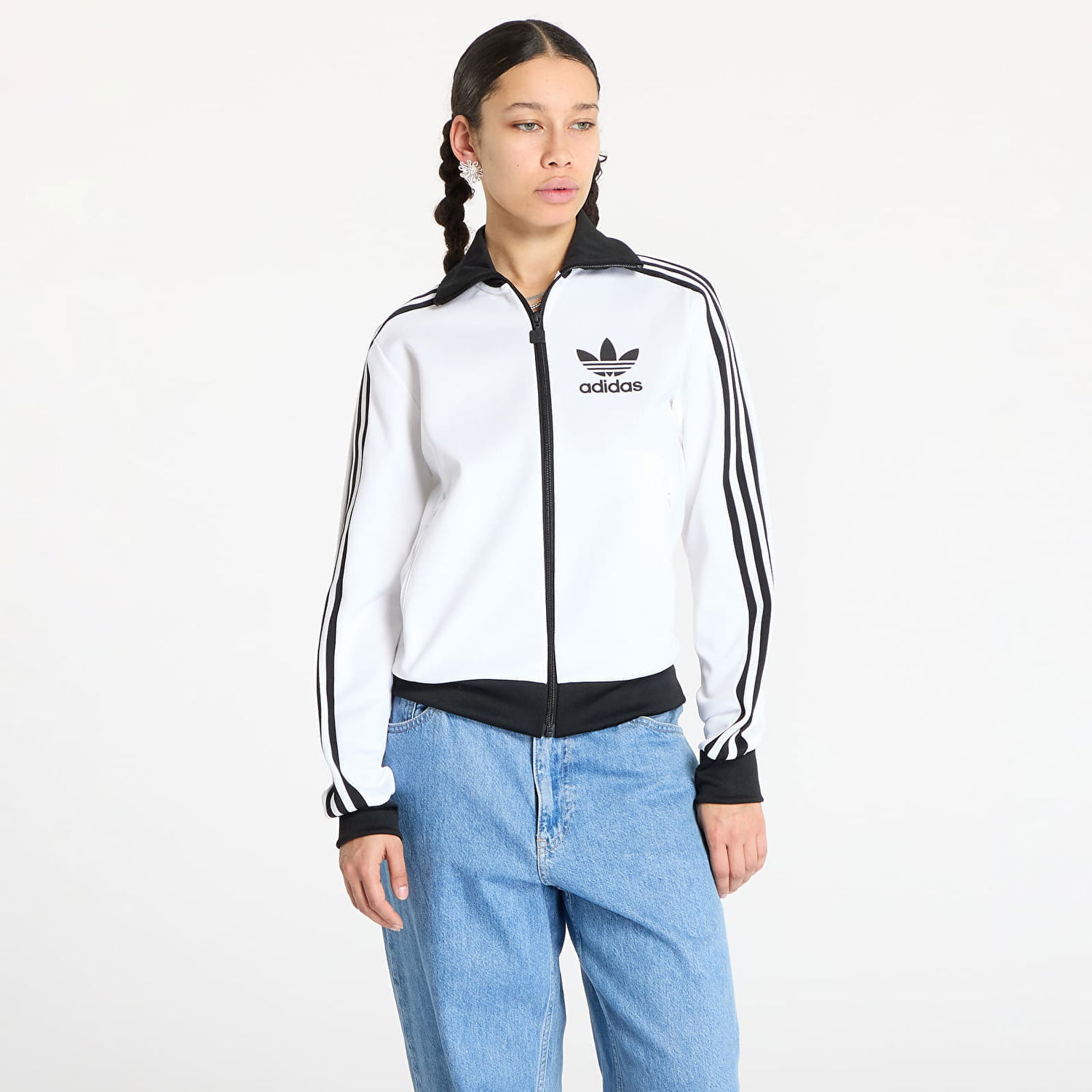 Bomber bunda adidas Originals Adicolor Classic Track Top Biela | JC5806, 0