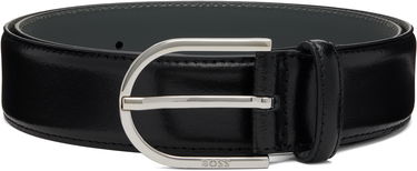 Opasok BOSS Leather Belt Čierna | 50548346, 0