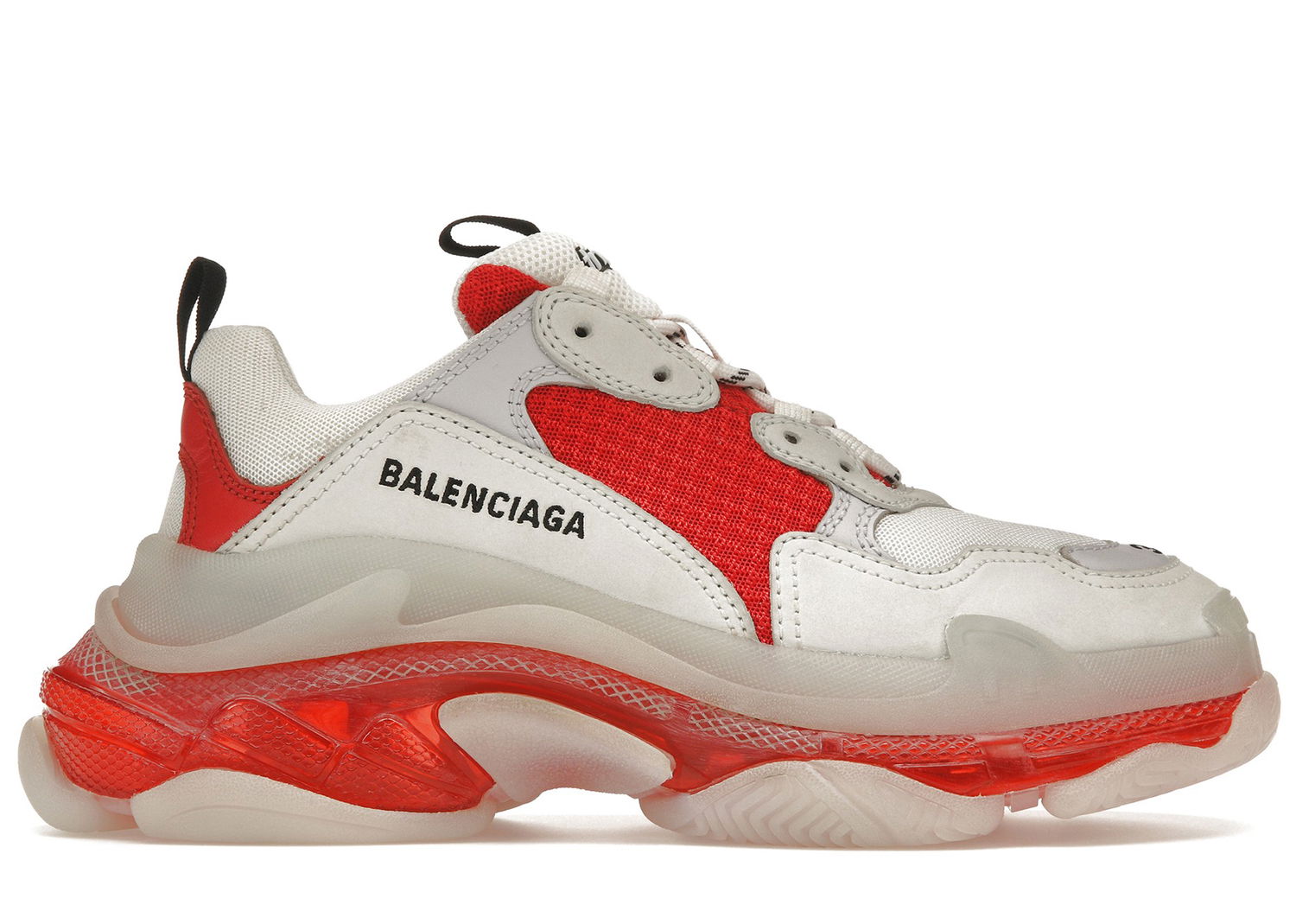 Tenisky a topánky Balenciaga Triple S Clear Sole White Red Červená | 544351 W09OH 6506, 0