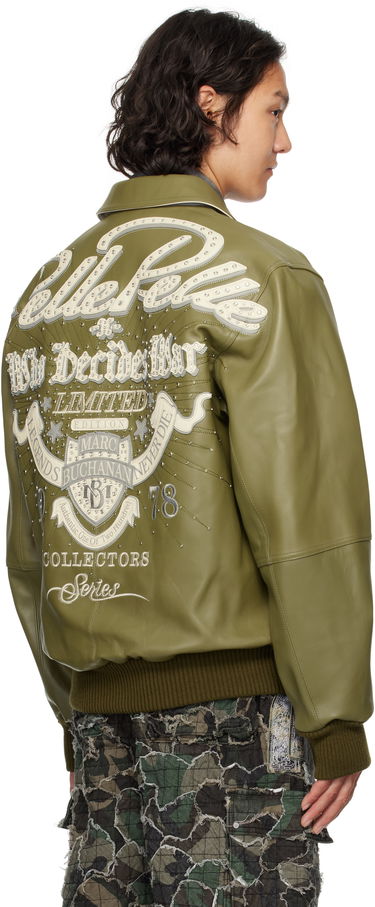Bomber bunda Who Decides War Who Decides War Greatest Of All Time Pelle Pelle Edition Leather Jacket Zelené | 1131460011SS25, 2
