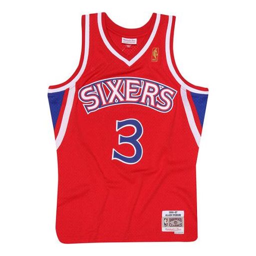 Dres Mitchell & Ness Mitchell & Ness Philadelphia 76ers Iverson Authentic Jersey Červená | 353J-320-FGYAIV