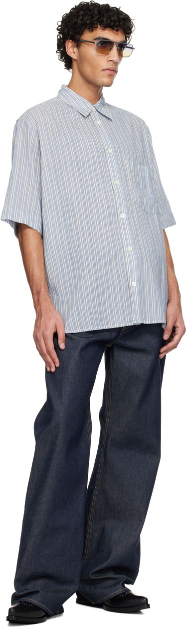 Košeľa ISABEL MARANT Isabel Marant Labilio Short Sleeve Striped Button-Up Shirt Rôznofarebný | CH0085HD-D1I03H, 3