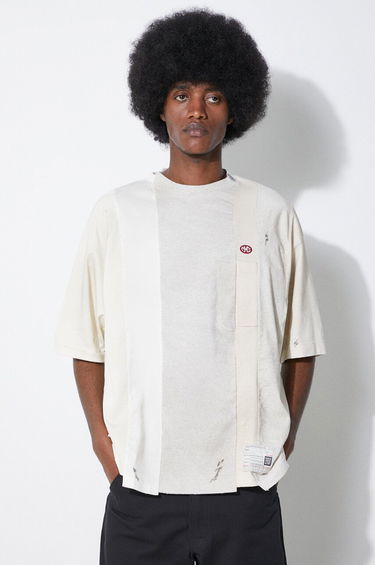 Tričko Maison MIHARA YASUHIRO Maison MIHARA YASUHIRO Vertical Switching T-Shirt Biela | A12TS621, 3