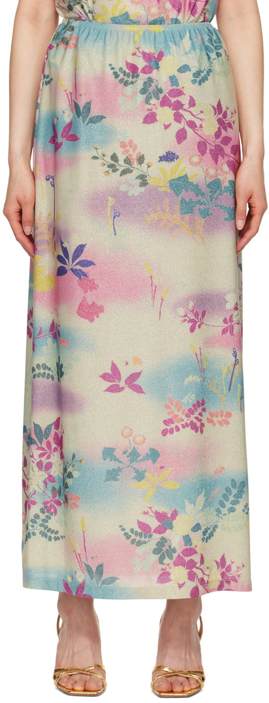 Sukňa Anna Sui Floral Print Maxi Skirt Rôznofarebný | 424B10, 0