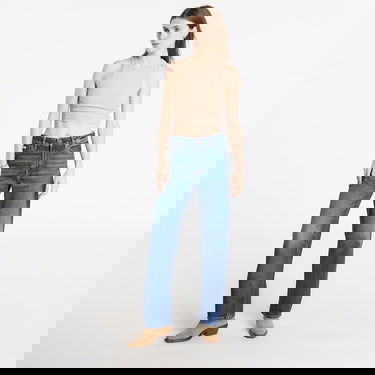 Džínsy CALVIN KLEIN Signature 90S Straight Short Jeans Modrá | LV047D728G YY9 Short, 3