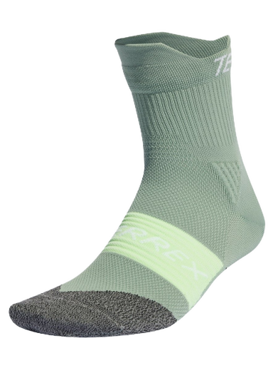 Ponožky adidas Performance Terrex Heat.Rdy Trail Running Agravic Crew Socks Zelené | IN8339