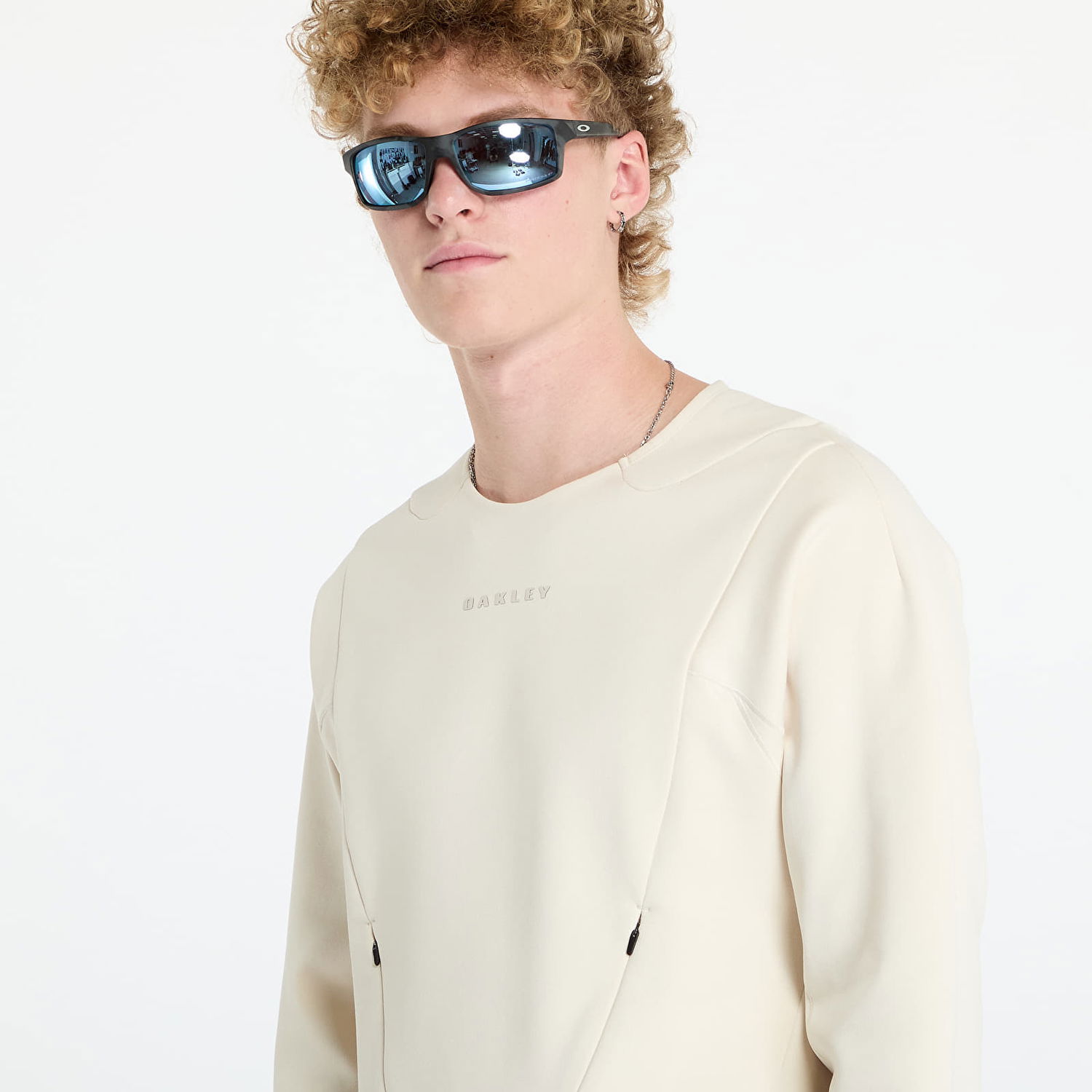 Mikina OAKLEY Latitude Flex Tech Fleece Sweatshirt Beige Béžová | FOA406150-13B, 1