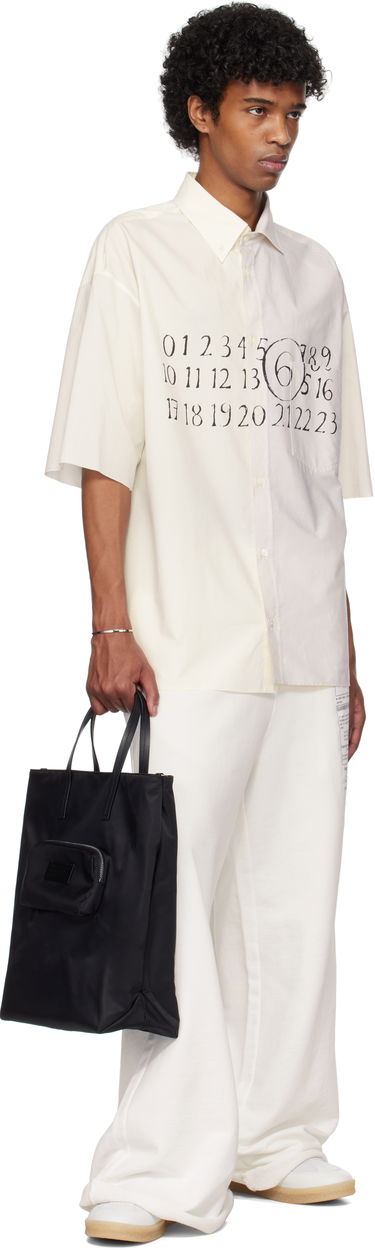 Košeľa Maison Margiela MM6 Maison Margiela Asymmetric Poplin Shirt Biela | SH0DR0007 MTN041, 3