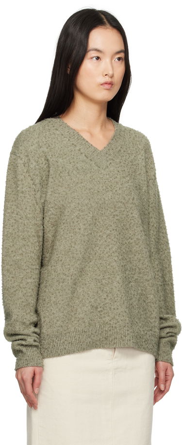 Sveter Maison Margiela Maison Margiela Pilling V-Neck Sweater Hnedá | S50HN0011 M13108, 4